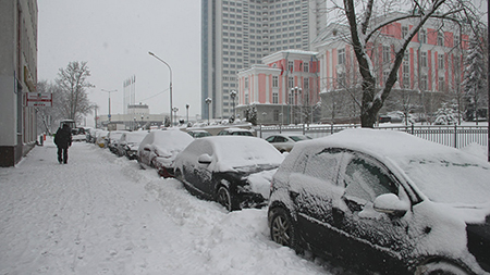 Циклон «Даниелла» спровоцировал 10-балльные пробки в Минске