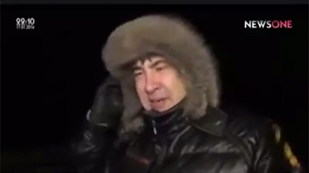 Саакашвили закрыл движение по трассе Одесса - Киев (Видео)