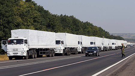 Первый караван украинских автомобилей через Россию пошел с транзитом в Казахстан