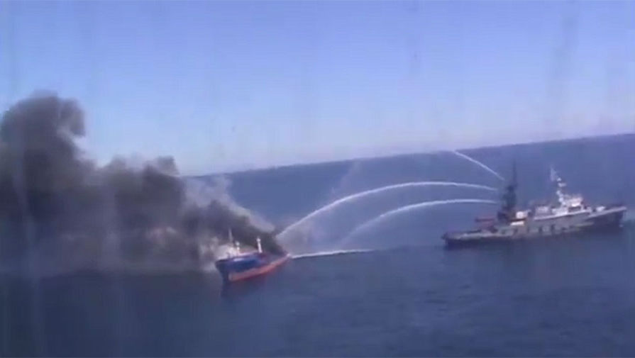 В Каспийском море горел российский танкер. Погиб один член экипажа