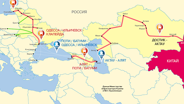 Украина готова перевозить по «Новому Шелковому пути» не менее тысячи вагонов ежемесячно