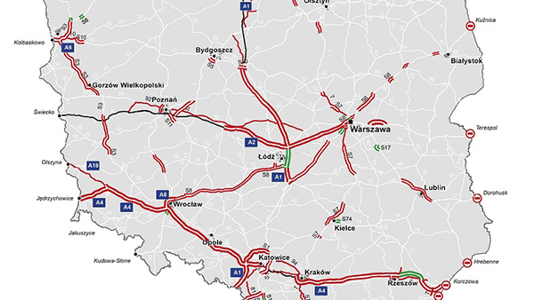 В Польше расширяется система платных дорог viaTOLL
