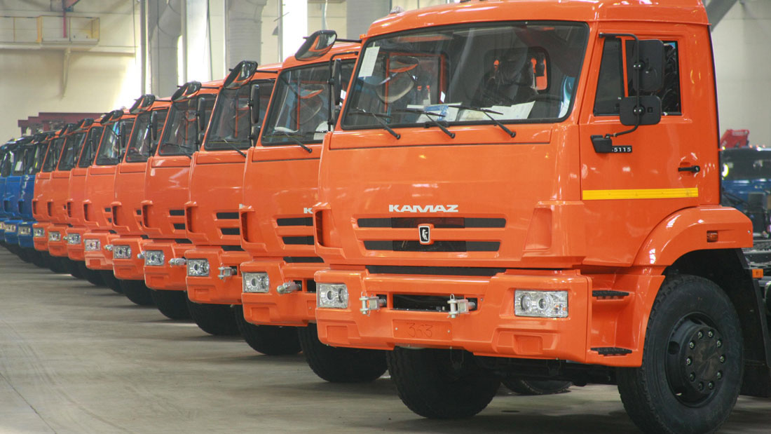 Экспорт грузовых автомобилей из России за девять месяцев снизился почти на 30%