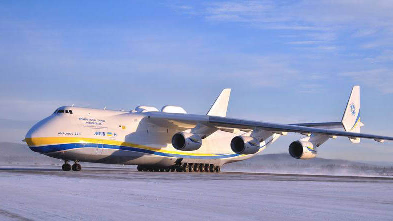 Украинский самолет-гигант «Мрия» перевез рекордный груз