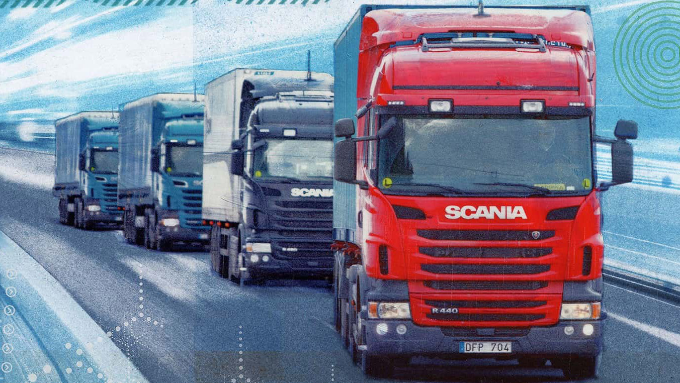 Scania тестирует беспилотные грузовые караваны