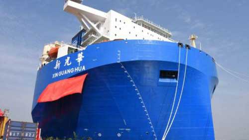 В Китае построили крупное судно для перевозки тяжеловесных грузов