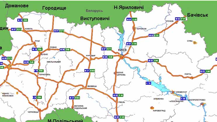 Транзитные маршруты в Украине для грузовиков из России