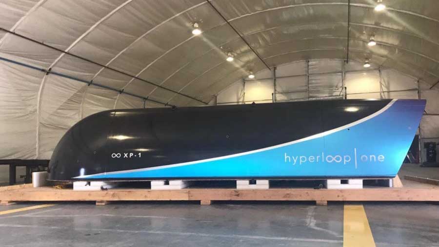 Hyperloop создала первую капсулу для сверхскоростного тоннеля
