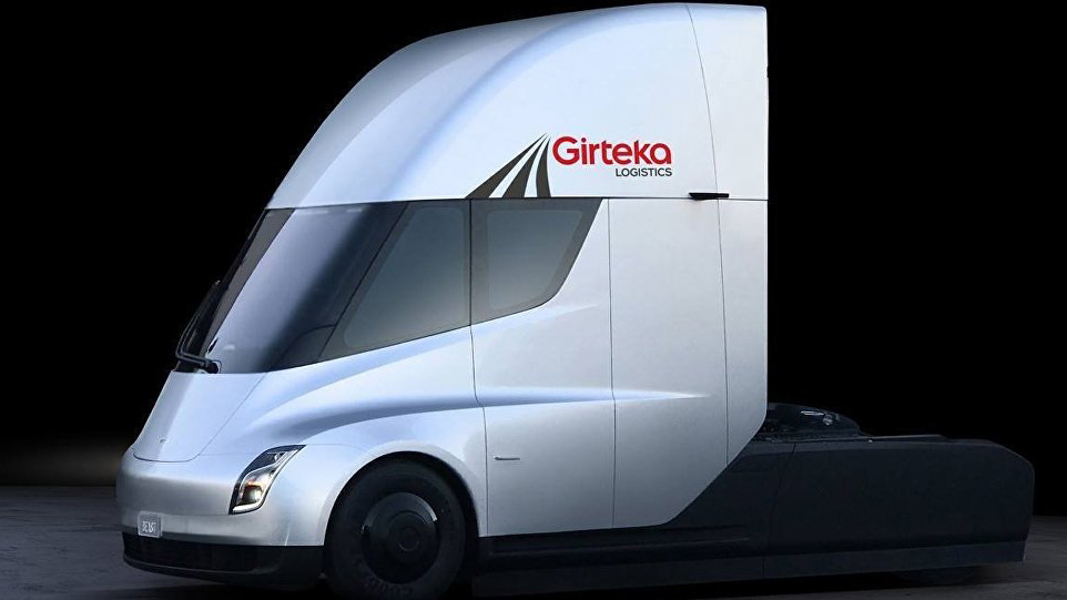 Girteka Logistics первой в Европе заказала тягач TESLA