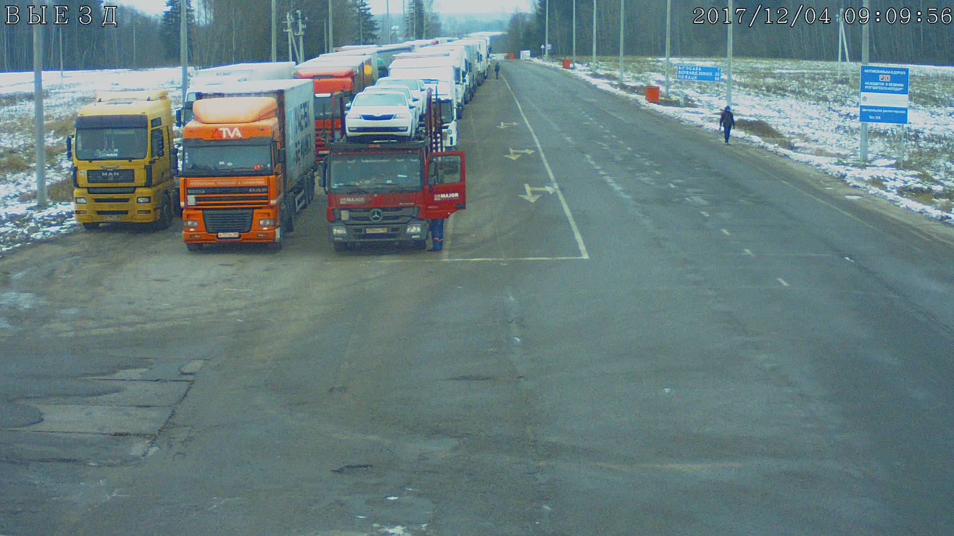 Поток грузовых автомобилей через белорусскую границу увеличился в 2019 году на 22,5 тыс.